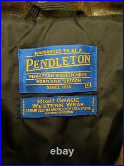 Pendleton High Grade Western Wear Mens Jacket Coat Aztec Indian Tribal Large