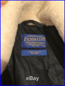 Pendleton High Grade Western Wear Mens Jacket Coat Sherpa Aztec Blanket XXL