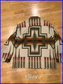 Pendleton High Grade Western Wear Mens Wool Aztec Indian Blanket Jacket Coat XL