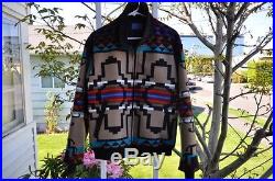 Pendleton High Grade Western Wear Native Indian Blanket Jacket Coat Sz. Medium