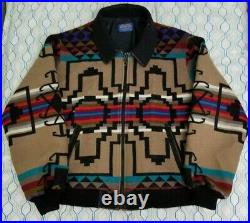 Pendleton High Grade Western Wear Wool Aztec Jacket Coat Blanket Southwestern XL