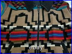 Pendleton High Grade Western Wear Wool Aztec Jacket Coat Blanket Southwestern XL