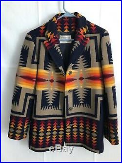 Pendleton High Grade Western Wear Wool Blanket Jacket Navajo Coat Men S Women M