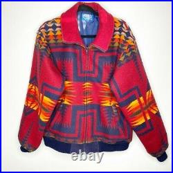 Pendleton High Grade Western Wear Wool Jacket Coat Aztec Southwestern Sz L