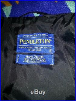 Pendleton High Grade Western Wear Wool Jacket Coat Indian/ Native Mens Large L