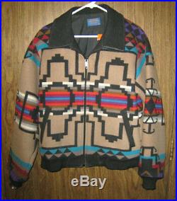 Pendleton High Grade Western Wear Wool VINTAGE Jacket Aztec Navajo Indian Sz. L