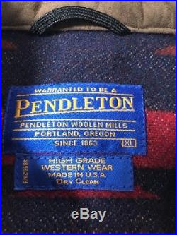 Pendleton High Grade Western Wear XL jacket coat wool geometric aztec colorful