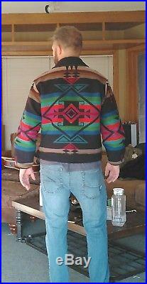 Pendleton High Grade Western Wear jacket bomber vintage Aztec pattern Medium