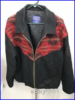Pendleton High Western Wear Full Zip Up Jacket Wool Navajo RODEO XL