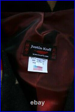 Pendleton Justin Kraff Rockport wool blanket Aztec southwest ranch jacket coat