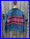 Pendleton-L-Blue-Denim-Jacket-Western-Aztec-Navajo-Indian-Flannel-Blanket-Men-s-01-hol