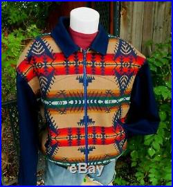 Pendleton Men's XL High Grade Western Wear Chief Indian Aztec Jacket New Cond
