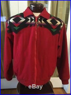 Pendleton Red Wool Western Coat Jacket Men's Medium with Thinsulate Lining USA
