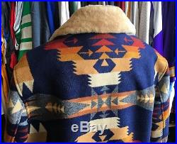 Pendleton Shearling Coat Tribal NWT New Wool Tucson Western XL Jacket Blanket