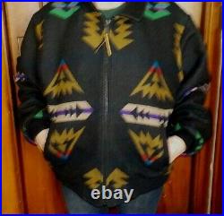 Pendleton Southwestern Aztec Wool Western Jacket Men's XL Coat Western Wear
