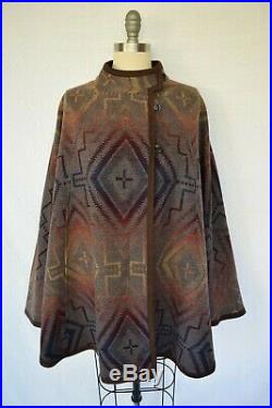 Pendleton Sunset Cross Mesquite wool blanket Aztec cape poncho jacket coat NWT