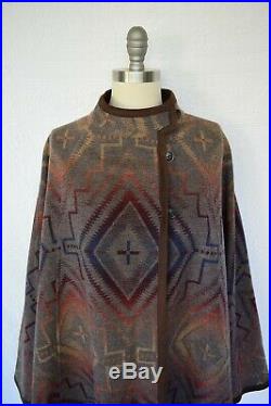 Pendleton Sunset Cross Mesquite wool blanket Aztec cape poncho jacket coat NWT