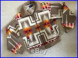 Pendleton Vintage Jacket Western Wear High Grade Wool Aztec Tribal Navajo Sz M