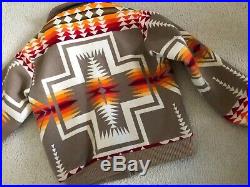 Pendleton Vintage Jacket Western Wear High Grade Wool Aztec Tribal Navajo Sz M
