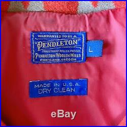 Pendleton Western Vintage Mens Jacket Aztec Native American Indian Size L USA