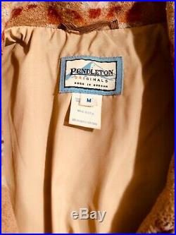 Pendleton Western Vintage Mens Jacket Aztec Native American Indian Size MED USA