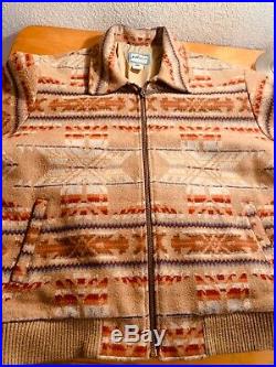 Pendleton Western Vintage Mens Jacket Aztec Native American Indian Size MED USA
