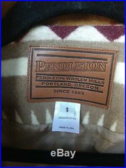 Pendleton Women's Chief Joseph Harding Wool Coat Native American Indian USA LE