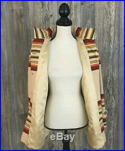 Pendleton Women's Striped Aztec Native American Western Jacket Coat Size Small