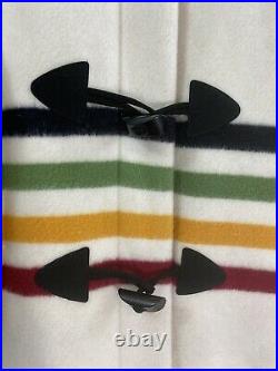 Pendleton Womens XL Wool Blanket Jacket Coat Aztec Navajo Hudson Bay Stripe RARE