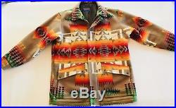 Pendleton Wool Blanket Jacket High Grade Western Wear Medium Aztec Navajo Coat