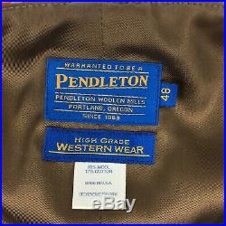 Pendleton Wool Blend Indian Blanket Western Lines Vest Size 48