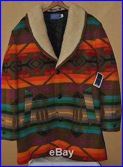 Pendleton mens 46 XL High Grade Western Wear wool Indian Blanket coat NWT NOS