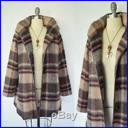 Pendleton wool alpaca blanket plaid aztec southwest jacket coat leather $479