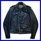 Perfecto-Schott-Leather-Jacket-Size-40-Black-Motorcycle-Coat-Made-in-USA-01-yfey