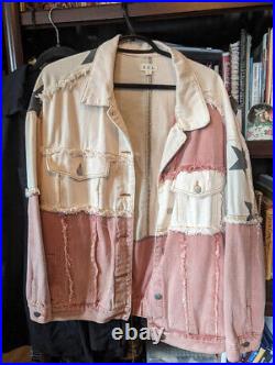 Pink Star Pattern Cotton Western Jacket New Without Tags Womans Small