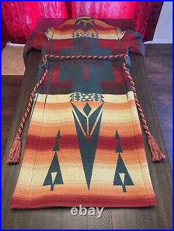 Polo Country Ralph Lauren Southwestern Aztec Navajo Robe Jacket Coat Tribal $3K