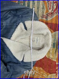 Polo Ralph Lauren Denim Supply Jacket Sherpa Lined Coat VTG RRL Western Indian