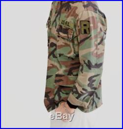 Polo Ralph Lauren Men Vtg Retro Military Army Camo Surplus Soldier Camp Jacket