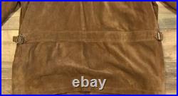 Polo Ralph Lauren Plaid Lined Genuine Leather Suede Western Jacket Coat Medium M