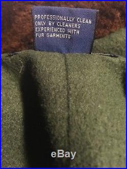 Polo Ralph Lauren Plaid Wool Shearling Barnstormer L Western Leather Details RRL