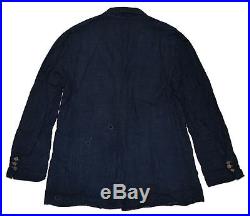 Polo Ralph Lauren RRL Mens Western Patchwork Denim Jean Blazer Navy Jacket Large
