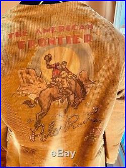 Polo Ralph Lauren Rodeo Western Colorado Cowboy Artwork Jacket Sport Coat Blazer