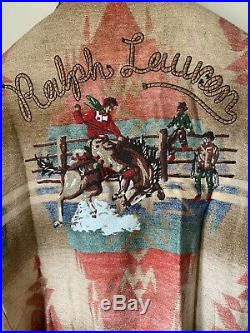 Polo Ralph Lauren Southwestern Rodeo Western Cowboy Ranch Barn Robe Jacket Coat