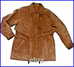 Preston&York W 42/44 BrownSuedeLeather Western Cowgirl Ranch Zip/Snp CapeJacket Preston&York W 42/44 BrownSuedeLeather Western Cowgirl Ranch Zip/Snp CapeJacket