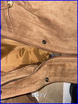 Preston&York W 42/44 BrownSuedeLeather Western Cowgirl Ranch Zip/Snp CapeJacket Preston&York W 42/44 BrownSuedeLeather Western Cowgirl Ranch Zip/Snp CapeJacket