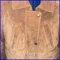 Preston&York W 42/44 BrownSuedeLeather Western Cowgirl Ranch Zip/Snp CapeJacket Preston&York W 42/44 BrownSuedeLeather Western Cowgirl Ranch Zip/Snp CapeJacket
