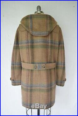 RALPH LAUREN RUGBY tartan nova Plaid check wool duffel toggle coat jacket $698 8