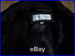 RARE$858Mahogany Western Leather Fur Turquoise Studded CoatSTasha Polizzi