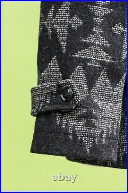 RARE PENDLETON PORTLAND Collection TOBOGGAN Blanket WOOL COAT Jacket WOMEN sz XS