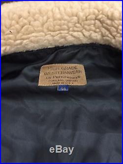 RARE Pendleton High Grade Western Wear Button Coat Jacket Sz 44 Native Blanket